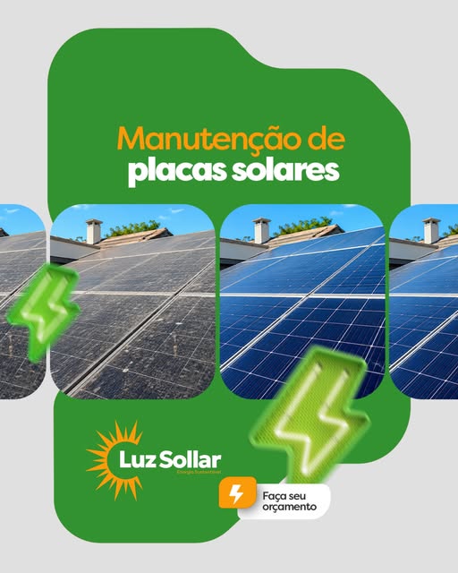 Manutenção de placas solares
