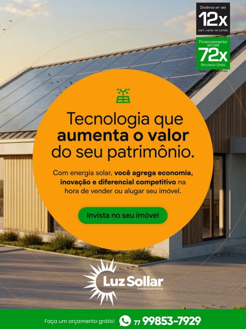 Energia solar valoriza seu imóvel